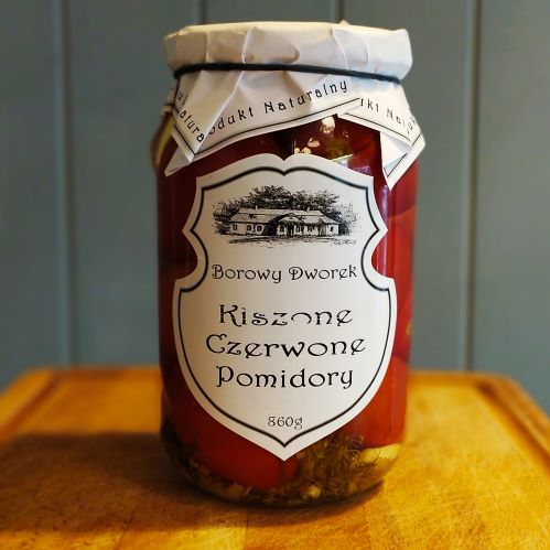 kiszone czerwone pomidory Borowy Dworek Spiżarnia Wędlin Toruń