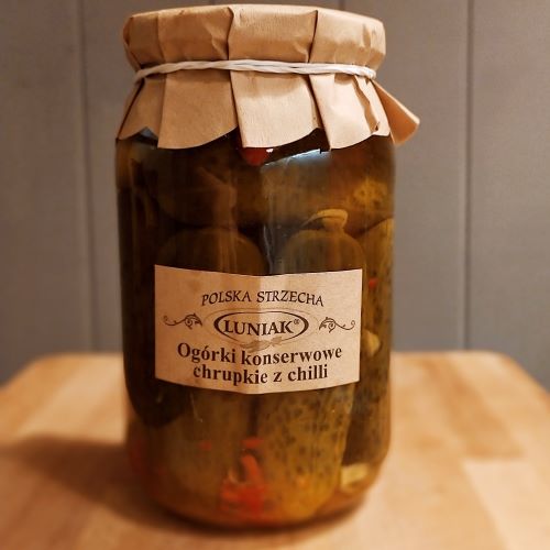 ogórki konserwowe chrupkie z chilli 870 g przetwory bez konserwantów Toruń
