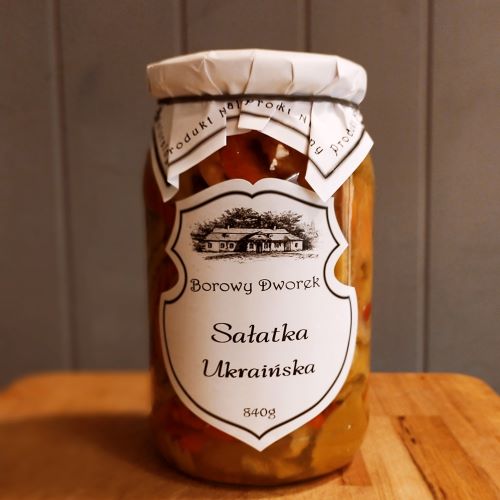sałatka ukraińska 840 g przetwory bez konserwantów Borowy Dworek Toruń