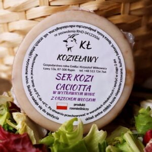 ser kozi cacciotta w wytrawnym winie z orzechem włoskim Kozieławy do kupienia w Toruniu z dostawą do domu