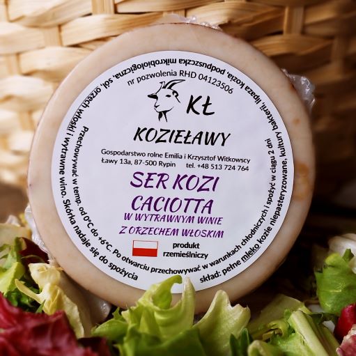 ser kozi cacciotta w wytrawnym winie z orzechem włoskim Kozieławy do kupienia w Toruniu z dostawą do domu